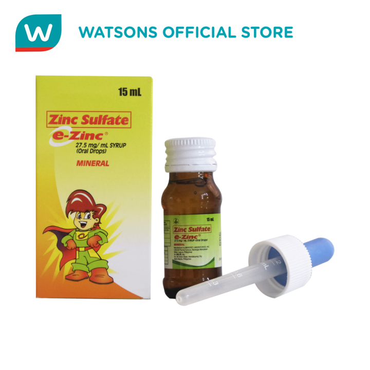 EZINC Mineral 27.5mg/mL Syrup (Oral Drops) 15mL Lazada PH