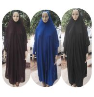 【YF】 (12 pieces/lot) New Style Women Kaftan Muslim Maxi Lycra overhead khimar prayer clothing HIJAB abaya qk017