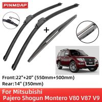 Mitsubishi สำหรับ Pajero Shogun Montero V80 V93 V87 V97 2007-2020สำหรับแปรงใบมีดที่ปัดน้ำฝนด้านหลังใบมีดอะไหล่ J Hook 2008