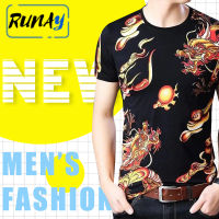 RUNAY ? เสื้อยืดคอกลม ? ลายเเฟชั่นสุดๆสวยเท่ห์ เสื้อเต้ บ้านสวน New✨เสื้อยืดคอกลมแขนสั้น