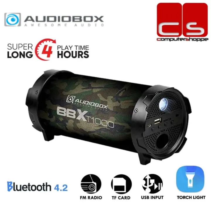 Audiobox BBX T1000 Bluetooth Portable Rechargeable Speaker with Torch