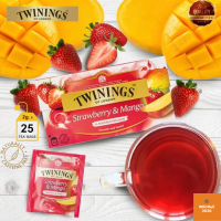 ชาทไวนิงส์ Twinings Strawberry &amp; Mango Tea ชาทไวนิงส์ สตรอเบอร์รี่&amp;แมงโก้ ชนิดซอง แพ็ค 25 ซอง