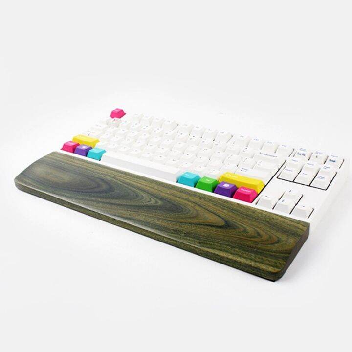Roadfisher Green Sandalwood Solid Wood Mechanical 60/87/104 Keys Keyboard Wrist Rest Pad Hand