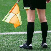 2pcs Colorful Hockey Referee Flag Accessories Football Training Soccer Linesman Fair Play Practical With Storage Bag Equipment