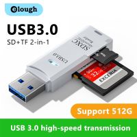 {Shirelle อุปกรณ์อิเล็กทรอนิกส์} ความเร็วสูงขนาดเล็ก2 In 1เครื่องอ่านบัตรหลาย USB 3.0อะแดปเตอร์แฟลชไดร์ฟหน่วยความจำไมโครการ์ดความจำ