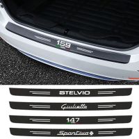 Car Door Rear box bumper Tailgate threshold protection sticker For Alfa Romeo Giulia Giulietta 159 156 MITO Stelvio 147 Sportiva