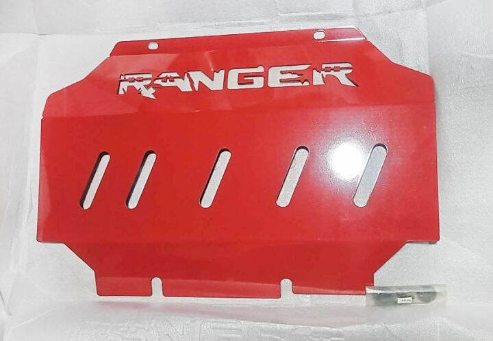 Ford Ranger 2016 to 2020 Skid Plate Under Engine Cover Skid Plate Red
