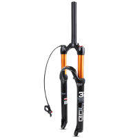 Ultra-light 29 Mountain Bike Air Front Fork with / without Remote Control Magnesium Alloy Bicycle Suspension Fork Air Damping Front Fork Bicycle Accessories Parts Cycling Bike Fork