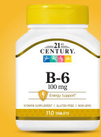 21st Century, B-6, 100 mg, 110 Tablets