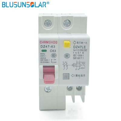 【♘COD Free Cas♘】 quan59258258 เบรกเกอร์ป้องกัน30ma Rcbo Solarb 230V 1pn กระแสไฟตกค้างเบรกเกอร์กับราง