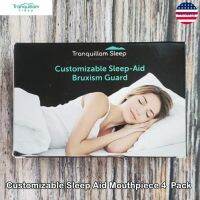 Tranquillam Sleep® Customizable Sleep Aid Mouthpiece Bruxism Guard 2 or 4 Pack ยาง ลดการนอนกรน นอนกัดฟัน ตอนกลางคืน ยืดหยุ่นตามรูปฟัน