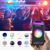 Echolic หลอดไฟอัจฉริยะ9W Treatlife พร้อม5สีและหลอดไฟ LED WiFi สีขาวคู่ [พร้อมในสต็อก]