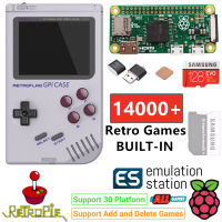 Raspberry Pi Zero เกมคอนโซลมือถือ GPi Case ปิดเครื่องอย่างปลอดภัย128GB 14000เกมที่กำหนดเอง ES Rpie Emulation เกม Station