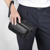 Genuine Leather Mens Clutch Bags for Men Hand Bag Male Long Money Wallets Mobile Phone Pouch Man Party Clutch Coin Purse