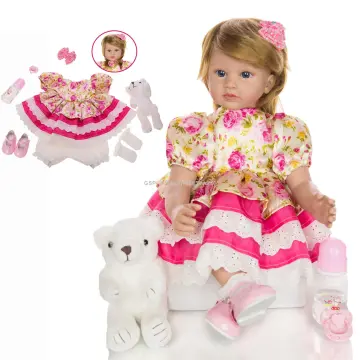 60cm Boneca Reborn Soft Silicone Vinyl Doll Soft Silicone Reborn