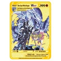 Pokemon Yu Gi Oh Egyptian God Metal Stainless Steel Card Game Anime Gold Charizard Collection Toys For Children Christmas Gift