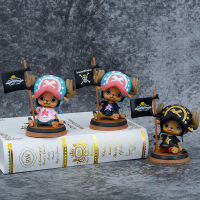 กระเป๋า One Piece ธงถังไม้ท่านั่ง Chopper สีชมพูสีน้ำเงินสีดำอะนิเมะตกแต่งเค้กรูป