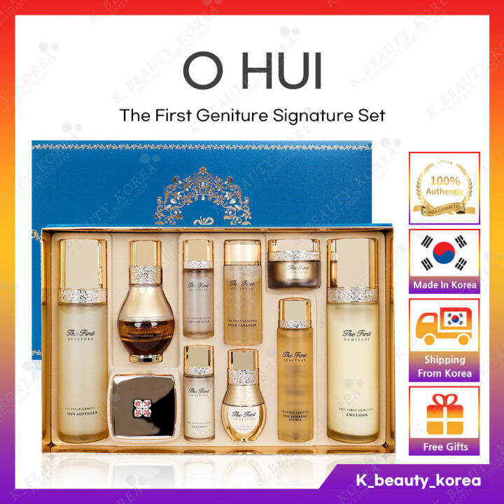 [OHUI] The First Geniture Signature Set [Skin Softener + Emulsion + Ampoule AD] / Facial Skin