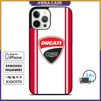 Ducati Corse Phone Case for iPhone 14 Pro Max / iPhone 13 Pro Max / iPhone 12 Pro Max / XS Max / Samsung Galaxy Note 10 Plus / S22 Ultra / S21 Plus Anti-fall Protective Case Cover