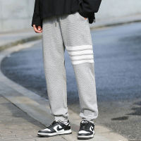 Men Pants Korean Pants Casual Ankle Pants Fashion Slim Fit Trousers Cropped Trousers