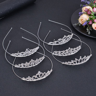 Princess Headdress Crystal Headwear Claw Chain Welding Hair Hoop Rhinestone Hair Band Crown Crown Hair Band