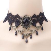 โกธิค Chokers ลูกไม้สีดำคอสร้อยคอ VINTAGE ผู้หญิง Steampunk เครื่องประดับ