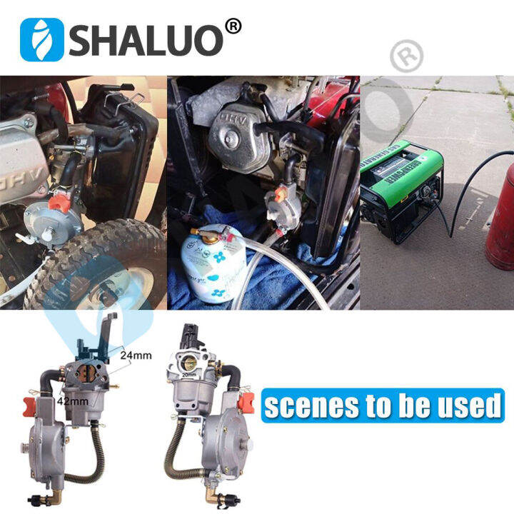 Free shipping 168F 170F LPG rol Generator Dual Fuel Carburetor Kit LPG