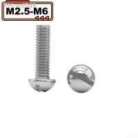 M2.5M4M6 GB67-76 Stainless Steel304A2 Half Round Cup Mushroom Head Slotted Drive Head Machine Screw Switch Use Bolts Furniture