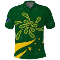 2023 NEW Style Green and Gold Polo Shirt Australia National Colourssize：XS-6XLNew product，Can be customization