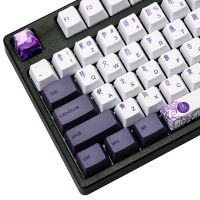 （Miss qis keycap）113 KeysDatang ปุ่มกด PBT ปุ่มกดระเหิดรายละเอียด MechanicalKeycap GK64จีน GK61