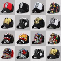 【Hot Sale】 Parent-child animal cartoon net cap trendy men and women summer tall breathable outdoor casual sunscreen