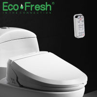 Ecofresh ที่คลุมโถสุขภัณฑ์ไฟฟ้าอัจฉริยะที่นั่งชักโครกอัจฉริยะโถสุขภัณฑ์ร้อนทำความสะอาดนวดแห้งดูแลเด็กหญิงชรา