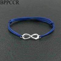 BPPCCR Lucky Digital 8 Chakra Infinity Red String Rope Thread Braid Bracelets Colorful Lines Women Lovers Pulseira Jewelry