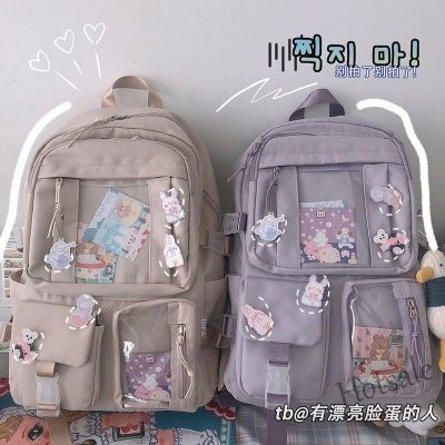 【hot sale】▲◎☢ C16 Large capacity student schoolbag Japanese and Korean cute girls backpack