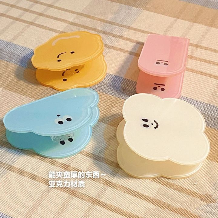 4pc-set-ins-cartoons-paper-clip-stationery-student-fixed-data-arrangement-study-binder-clips-cute-acrylic-pp-clip