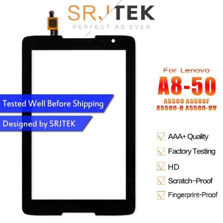 hot-selling-huilopker-mall-srjtek-สำหรับ-ideatab-a8-50-a5500-a5500f-a5500-h-a5500-hv-หน้าจอสัมผัสกระจกกันรอยดิจิตอล-sensor-ชิ้นส่วนแก้ว