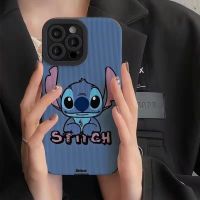 เคสโทรศัพท์มือถือหนังเทียม กันกระแทกสี่มุม ลาย Stitch สําหรับ Iphone 13 12 Mini 11 pro max XR XS SE