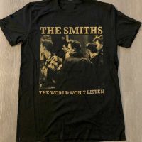 เสื้อยืดคุณภาพดี เสื้อยืดโอเวอร์ไซส์เสื้อยืด พิมพ์ลาย The Smiths The World WonT ListedSummer แฟชั่นฤดูร้อนS-3XL