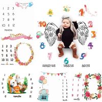 【hot】 Hot New Baby Photography Blanket Props Newborn Monthly Growth Background Accessories