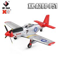 【LZ】 WLtoys-Avião XK A280 RC P51 Fighter Simulator 2.4G Modo 3D6G Aeronave com Holofote LED Brinquedos de Avião para Crianças e Adultos Novo