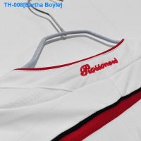 ☃⊙ Eartha Boyle AC milan throwback jerseys. 2006/07 season AC milan away long sleeve football coat custom printed