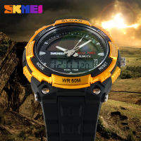 SKMEI SOLAR POWER Men Sports Watches LED Digital Quartz Watch 5ATM Waterproof Outdoor Dress Solar Watches Military Watch Solar