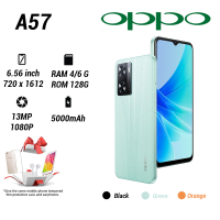 【ใหม่เอี่ยมของแท้】OPPO A57 ของแท้ 100% smart phone Ram 6GB Rom 128GB ได้ จอ 6.56 "หน้าจอใหญ่ (รับประกัน 1ปี ฟรีอุปกรณ์ตกแต่งครบชุด)