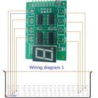 บอร์ดควบคุมน้ำ8ช่องไฟฟ้ากระแสตรง5V 1ชิ้นตัวบ่งชี้ระดับของเหลวโมดูลสวิตช์เซ็นเซอร์ถังเก็บน้ำสำหรับตู้ปลา