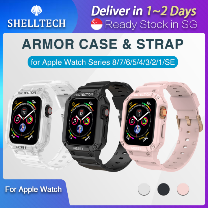 [SG] for Apple Watch Case and Strap 2in1 for iWatch Series 8/7/6/5/4/3