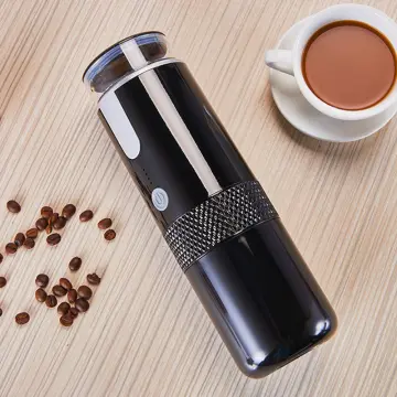 Electronic Coffee Maker Rechargeable Espresso Machine Portable Car Coffee  Make Ground Coffee & Espresso Travel Camping