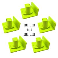 5PCS Wall Mount Machine Storage Rack Battery Tool Holder Bracket for Ryobi 18V One+ Shelf for Ryobi Drill Power Tool