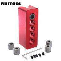 RUITOOL Dowel Jig 6/7/8/9/10Mm จิ๊กไม้90องศาดอกสว่านนำอะลูมินัมอัลลอยเจาะอุปกรณ์สำหรับงานไม้ Carpertry