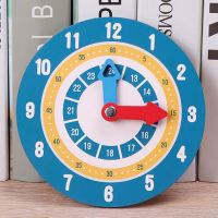 ☽▥✜ Kids Montessori Materials Wooden Clock Toys Time Learning Teaching Aids Educational Toys For Children School Clever Board Toy