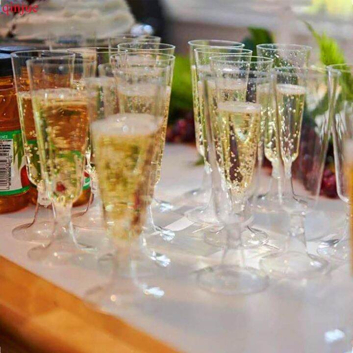 6pcs-plastic-champagne-flutes-disposable-wine-glasses-toasting-flutes-for-birthday-party-wedding-reception-and-other-celetion